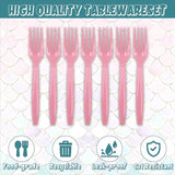 96Pcs Mermaid Birthday Party Decorations for 24 Guests Ocean Themed