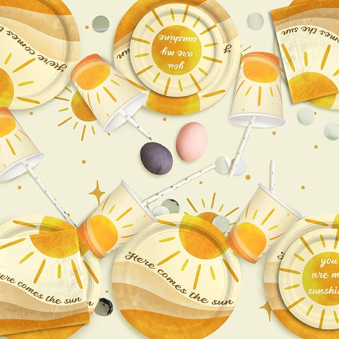 Boho Sun Theme Birthday Party Supply Set Complete Baby Shower
