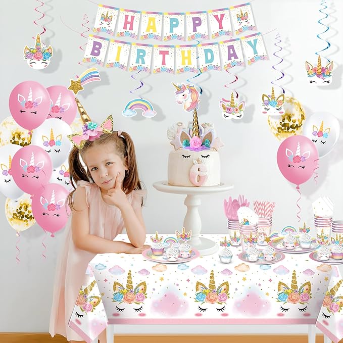Unicorn Birthday Decorations Unicorn Party Decorations Rainbow