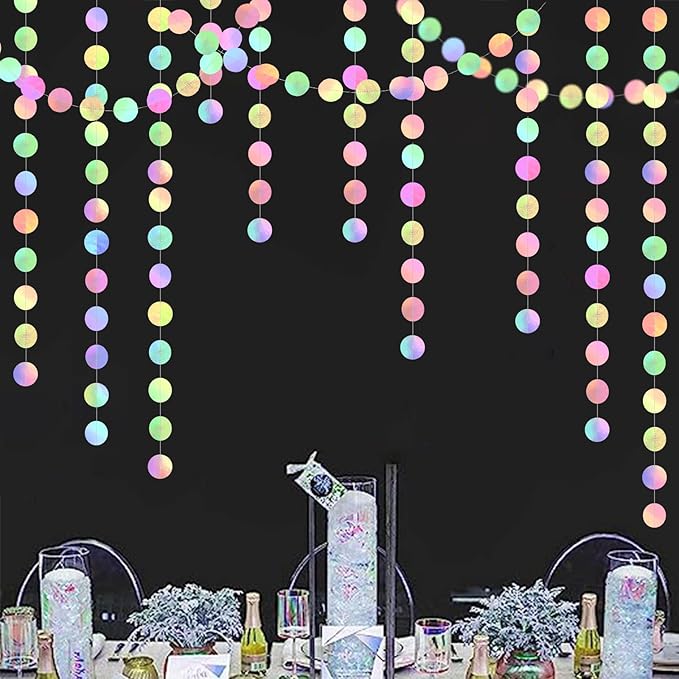 Iridescent-Disco Holographic-Euphoria Anniversary Party-Decoration