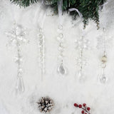 Christmas Tree Decoration Crystal Ornaments - 48pcs Acrylic Christmas