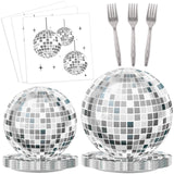 200PCS Disco Theme Party Plates and Napkins 1970s Birthday Party