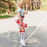 Bibalabili Funny Socks I Love Cocktails Knee Tube Party Stockings Gag