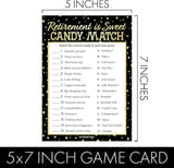 DISTINCTIVS Retirement Party Games - Icon Match, Candy Match, Ever or