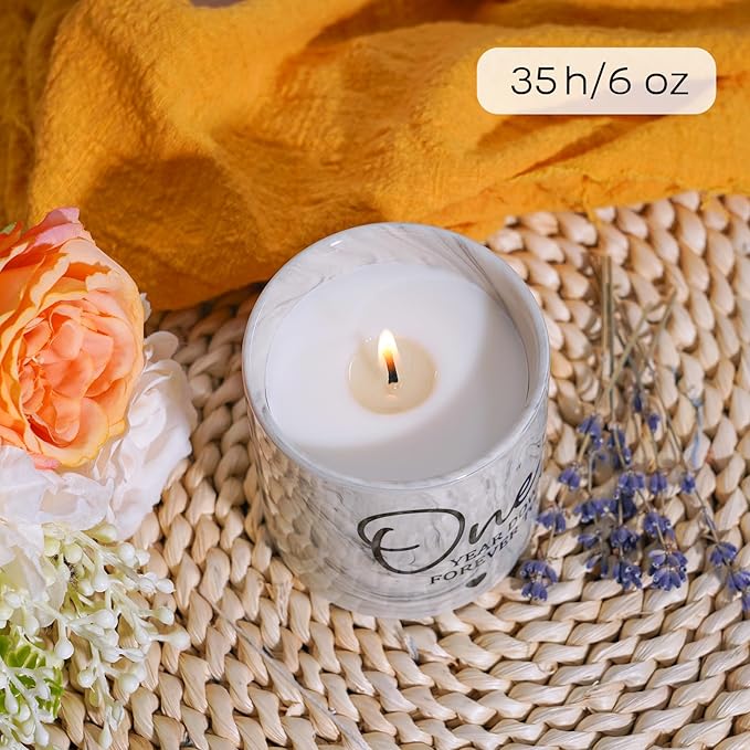 1 Year Anniversary Candle for Girlfriend Boyfriend One Year