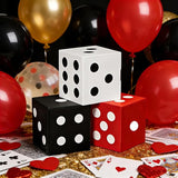 123Pcs Casino Balloon Arch Kit Red Black Gold Balloons with Large