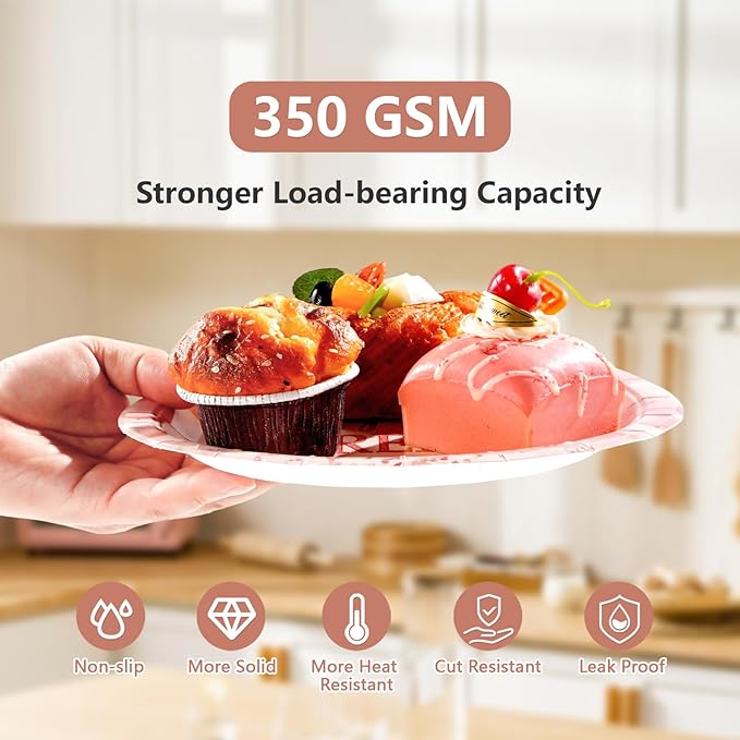 98Pcs Rose Gold Retirement Decorations Pink Happy Retirement Plates