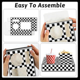 48Pcs Movie Night Supplies 24 Movie Theater Snack Trays with 24
