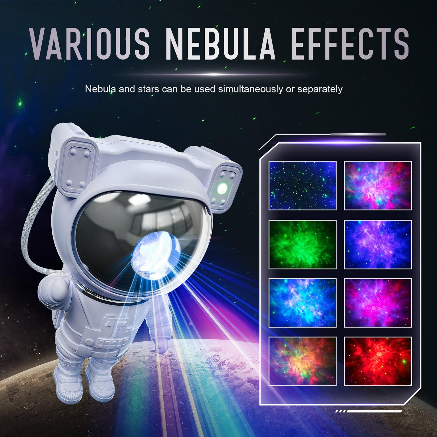 Astronaut Galaxy Projector Night Light - Star Projector Galaxy Light
