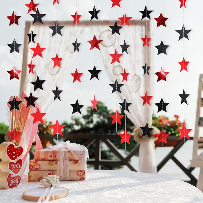 Patelai Glitter Star Garland Banner 2026 Graduation Decor 130 Feet #27