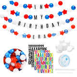 DIY Giant Friendship Bracelet Birthday Garland Kit with Letters Ball