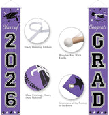 DAZONGE 2026 Graduation Decorations Purple - Graduation Porch Banners