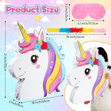 21 Inches Unicorn Piñata with Piñata Stick Blindfold and Confetti 21