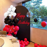 Red and Black Balloons 100Pack 12 inch Matte Black Red and White