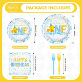 96Pcs Duck 1st Birthday Party Decorations Duck One Birthday Bubble