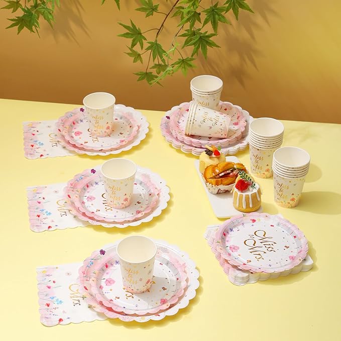Wildflower Bridal Shower Decorations Bridal Shower Plates and