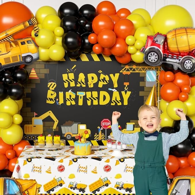 Construction Party Supplies Dump Truck Party Decorations Kits Set