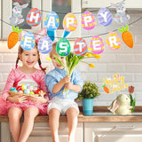 50 PCS Easter Party Decorations HAPPY EASTER Decoration Easter Party