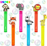 Jungle Safari Party Favors 24Pcs Wild Animals Bubble Wands for Kids