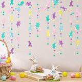 Easter Party Decorations Pastel Easter Bunny Circle Dot Garland