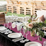 3Pcs Black and Maroon Purple Tablecloth Party Decorations,Plastic