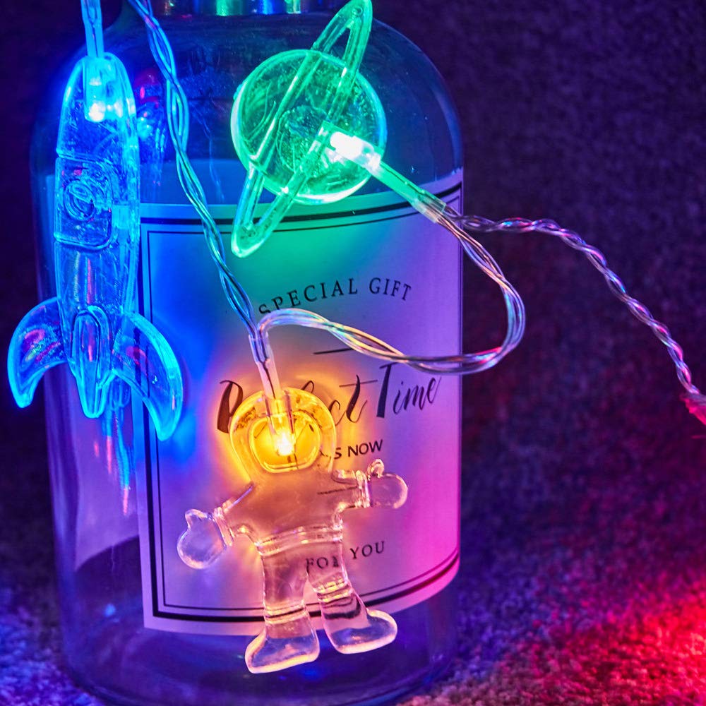 AceList Planet Astronaut String Lights, 20 LED USB Powered