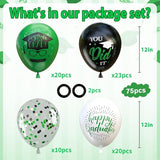 OuMuaMua 75 Pack Graduation Party Decorations Balloons Set - 12 Inch