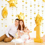 Engagement Bachelorette Party-Decorations White-Gold Garland - 52Ft
