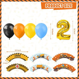 Construction Birthday Party Supplies for 2 Year Old Boy 139 Pcs Dump