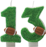 Football Candles 13,13 Candles for Birthday Cake Boy,Number 13