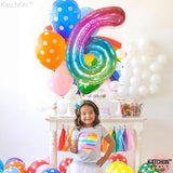 KatchOn, Giant Jelly Number 6 Balloon - 40 Inch | 6 Balloon Number, 6