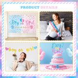 170 PCs Baby Boxes Gender Reveal Decorations Hombae Boy or Girl