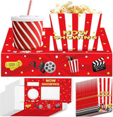 Movie Night Snack Trays 48pcs Include 24 Movies Themed Snack Trays