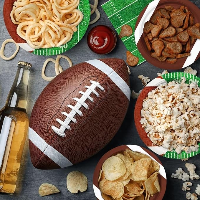 Football Party Supplies Kit Serve 24 Includes Dinner Plates Dessert