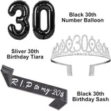 RIP to My 20s Birthday Decorations with 30th Birthday Crown RIP to