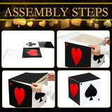 12 PCS Casino Theme Party Decoration 11.8 Inches Poker Favor Boxes