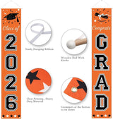 DAZONGE 2026 Graduation Party Decorations Orange and Black - Congrats