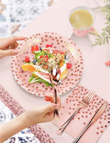Nkaiso 141 Pieces Pink and Rose Gold Party Supplies, Disposable Party
