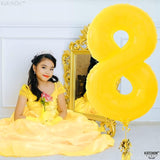 KatchOn, Yellow Number 8 Balloon - Huge, 40 Inch | 8 Balloon for 8th