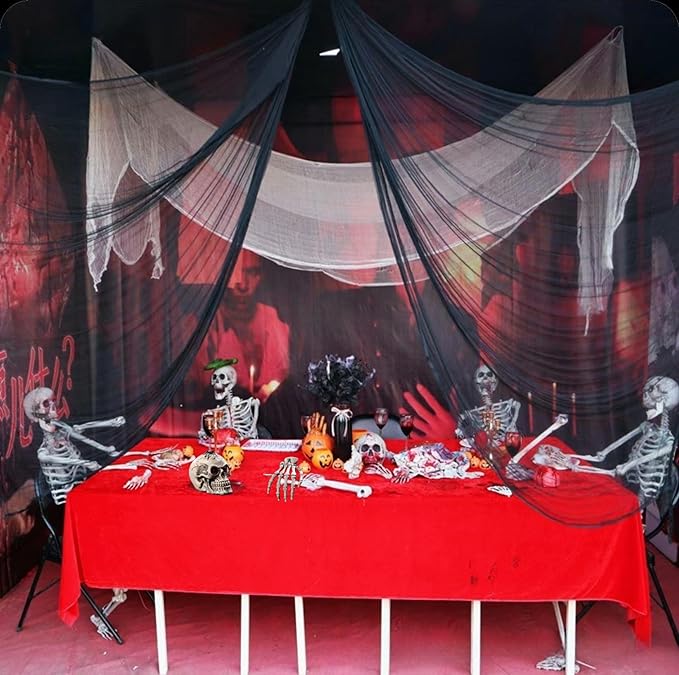 Halloween Black Creepy Cloth 315 x 79 inch Spooky Halloween
