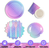 172 Pcs Mermaid Birthday Decorations Mermaid Party Supplies Include
