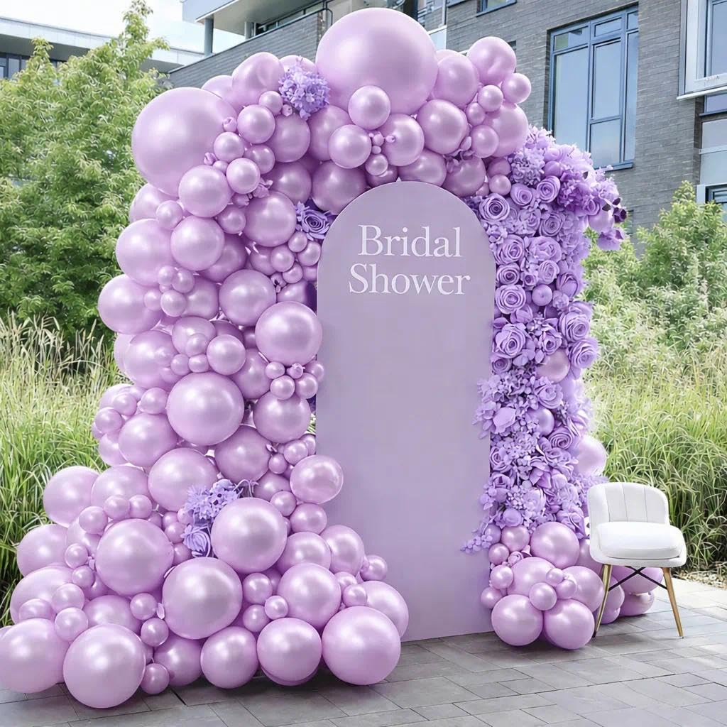 Pearl Purple Balloons Double Stuffed Purple Balloons Light Lavender