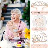 75th Birthday Gifts Decorations for Women Including 75 year old Cake