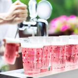 Valentine's Party Supplies Romantic 60 Pcs 12oz Love Themed Plastic