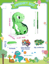 Dinosaur Piñata for Boys Piñata de Dinosaurio para niños with 12pcs