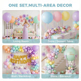LovesTown 12 PCS Pastel Large Macaron Balloons, 36 Inch Multicolor