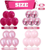 Togvu Hot Pink and Baby Pink Balloons, 60 Packs 12 Inch Premium Pink