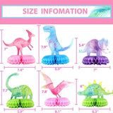 Dinosaur Baby Shower Centerpieces 12 PCS Dino Party Honeycomb