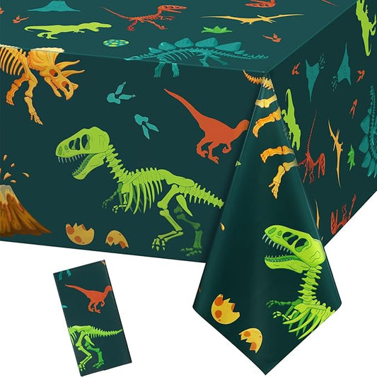 Tudomro 1 Pcs Dinosaur Plastic Party Tablecloth Dinosaur Birthday