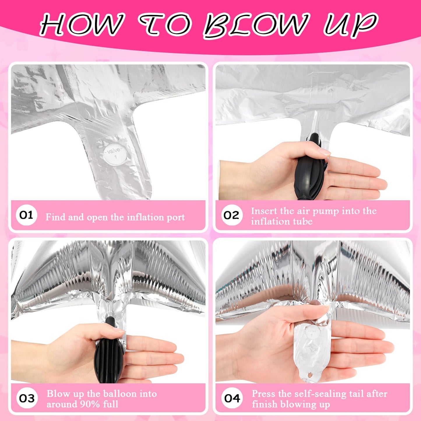 10 Pcs Pink Cowgirl Boot Balloons, Foil Disco Cowgirl Balloons Western